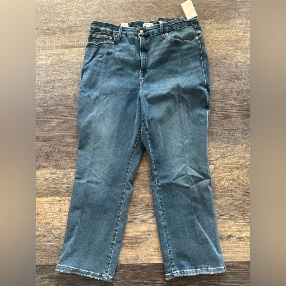 $169‎ Good American good curve straight Super High rise size 22 Plus 28” inseam
